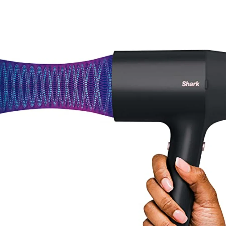 HD125CO مجفف الشعر HyperAIR FastDrying مع مكثف IQ 2in1 فرشاة تصفيف الذكاء ملحقات ناشر تحديد الضفيرة لـ
