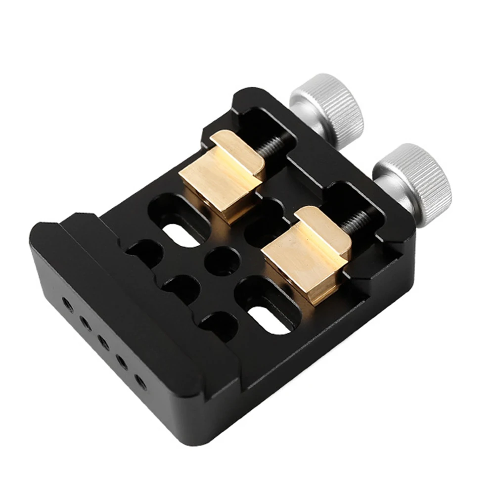 Equatorial Mount Telescope Dovetail Clamp Base for Secure Fixing on Large Gimbal Plates with Reinforced Double Bolt System