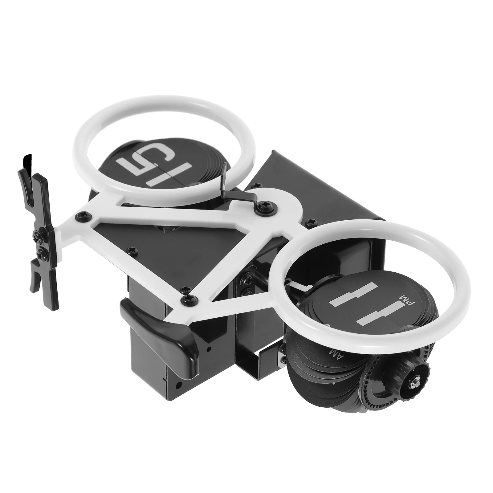 

Retro Bicycle Clock Vintage Double Sided Wall Decor Rustic Clocks for Living Room Mantelpiece Style