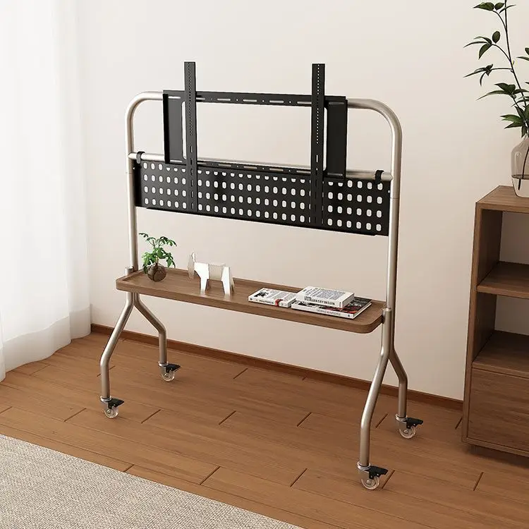 

TV bracket floor-to-ceiling living room bedroom stainless steel removable simple hanger 43-75 inch household