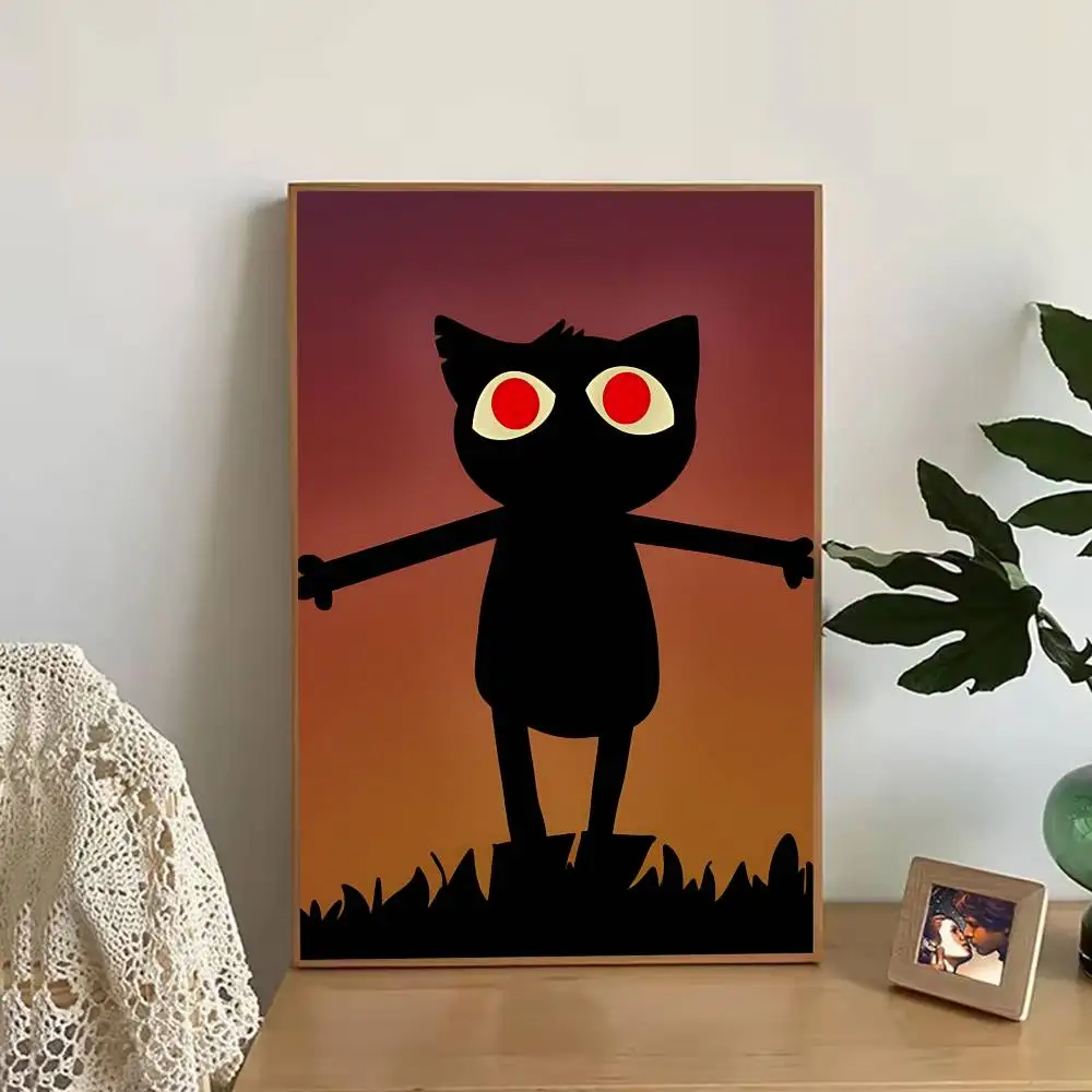 N-Night In The W-Woods Cool Retro Fashion Pictorial Poster Sticky Poster Paper Sticker DIY Room Bar Cafe Wall Decor Gift