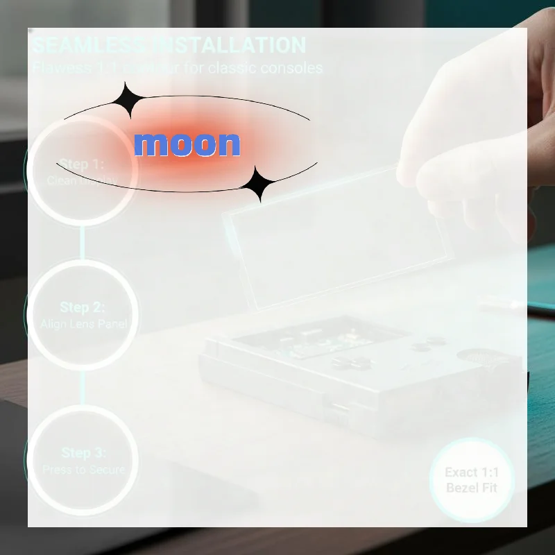 Mirror Finish HD Screen Protector for  1000 2000 3000 Anti-Scratch No Bubble Clear Lens Cover for Portable Gaming Accessories