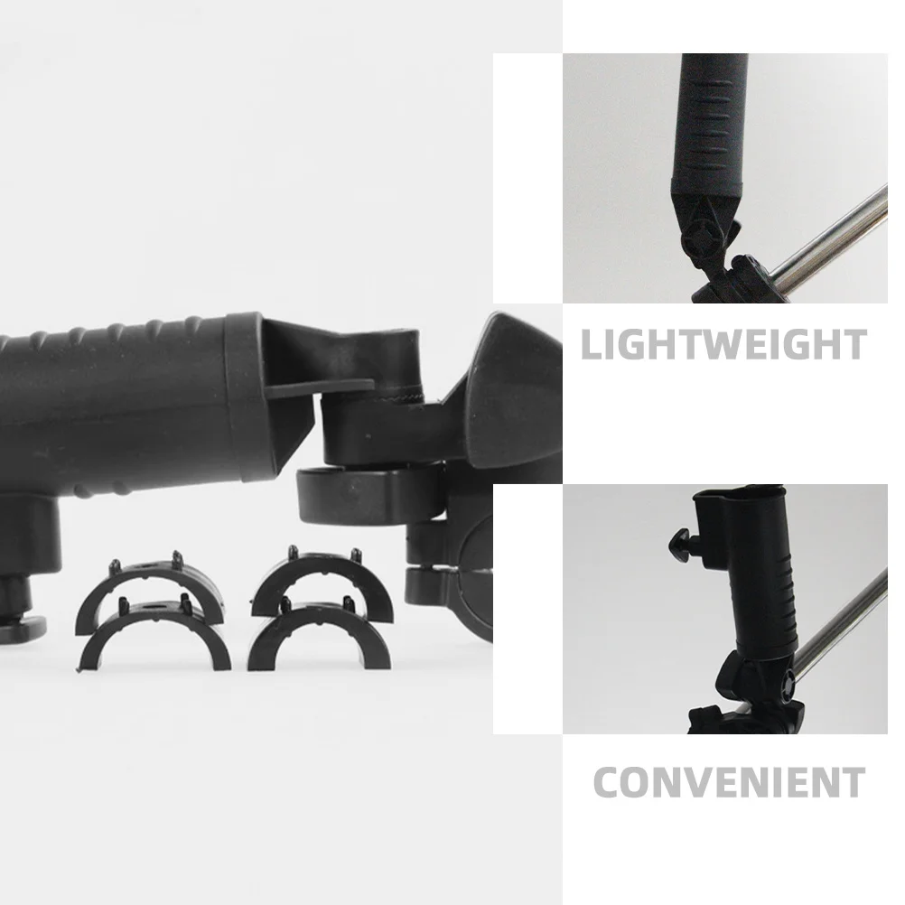 Golfparapluhouder Verstelbare klemstandaard voor winkelwagentas Stabiele draagbare golfduwwagen Paraplumontageaccessoires Regen Zon