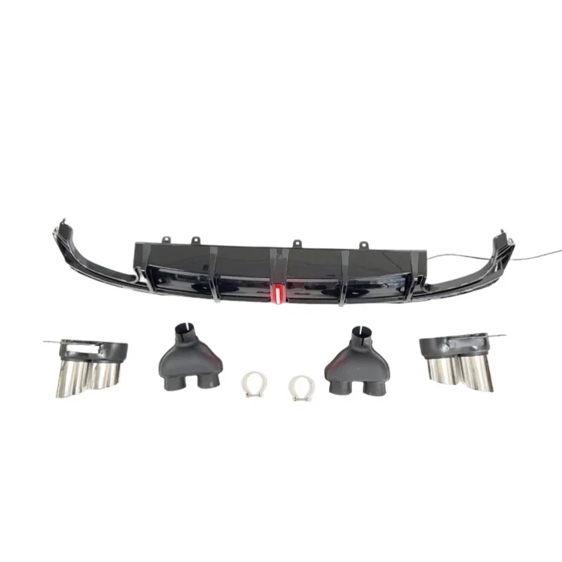 

Suitable for S7 tail lip throat Audi A7 S7 new four-out nozzle modified pilot with light exhaust pipe