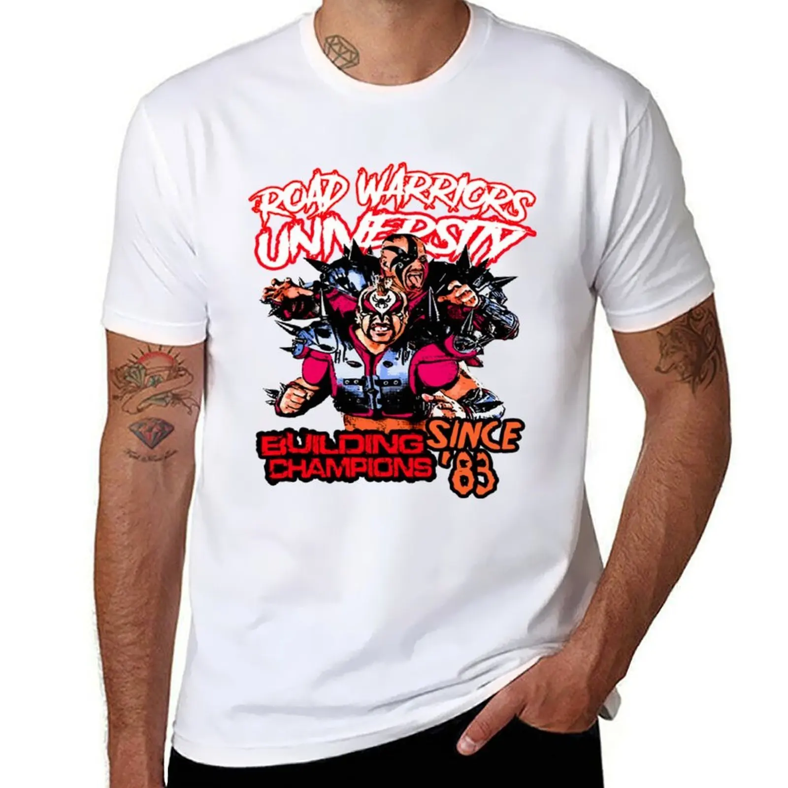 

ROAD WARRIORS VINTAGE T-Shirt graphic t shirts for man funny t shirts cotton T-Shirt