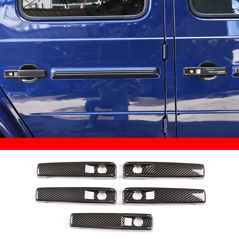 

Car Exterior Door Handle Cover Trim Sticker Door Pull Handle Protect For Mercedes Benz G Class W463 W464 2004-2026 No Keyless Go