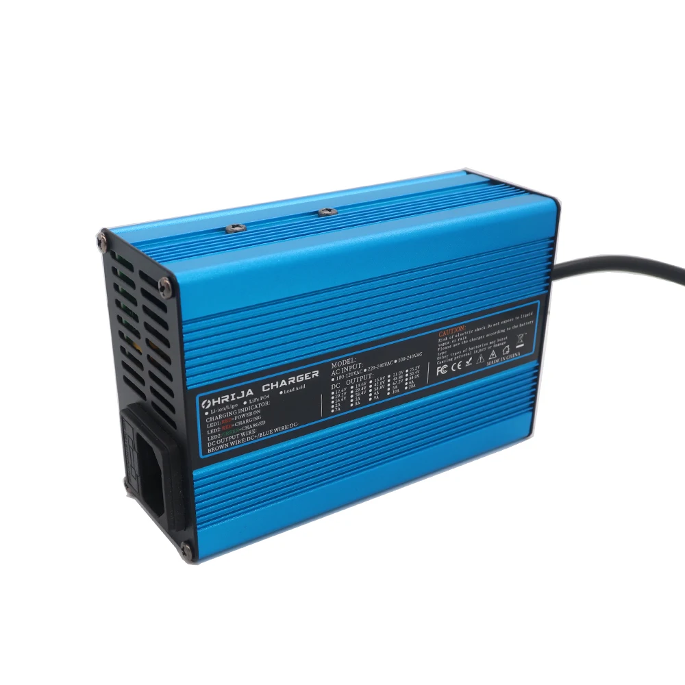 63V  4A Charger Smart Aluminum Case Is Suitable For 15S  55.5V  Outdoor Lithium Ion Battery Car Balance Car Safe And Stable