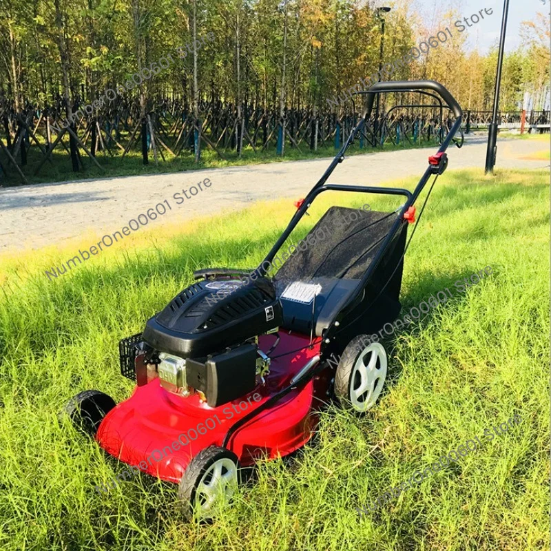 Small household self-propelled lawn mower, wheeled manual lawn mower, orchard weeder