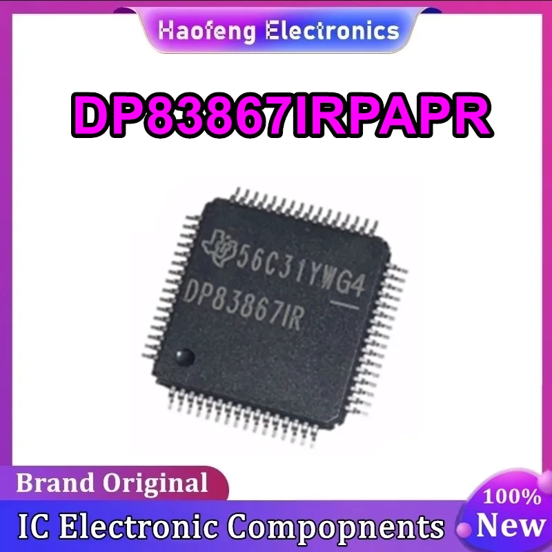 DP83867IRPAPR HTQFP-64 DP83867IR IC Chip 100% Novo Original em estoque