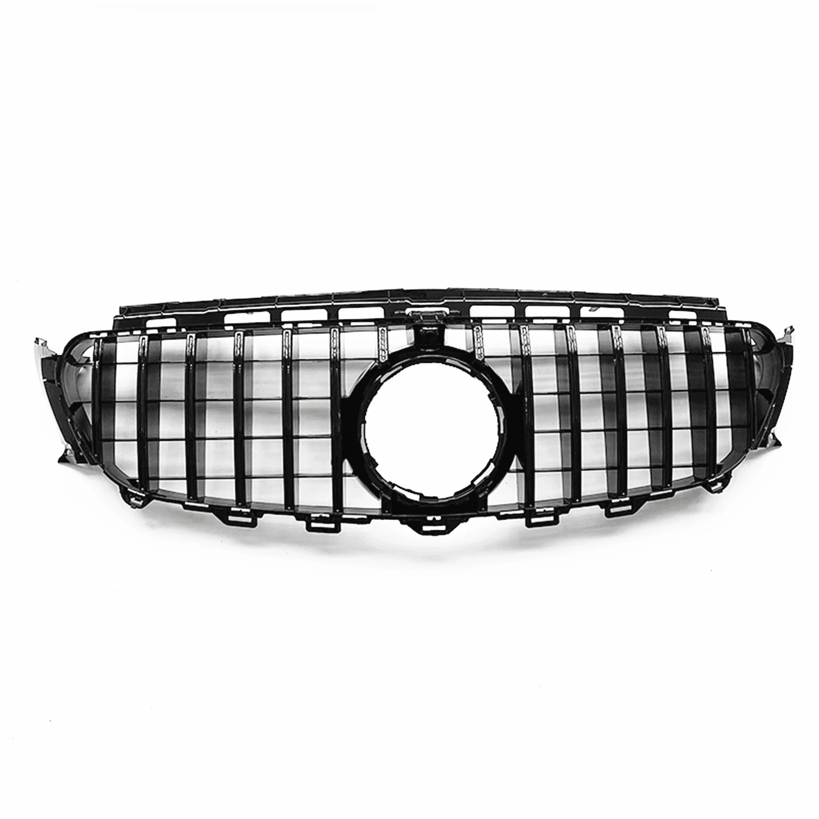 Car Front Grill Upper Grille Bumper Hood Mesh Center Grid For Mercedes Benz E Class W213 E200 E250 E43 2016-2020 GTR Style