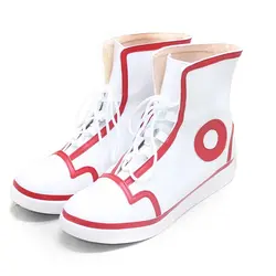 Anime Pochita Denji Man Cosplay Shoes Costumes Flat PU Boots for Halloween Carnival Party Christmas Customize