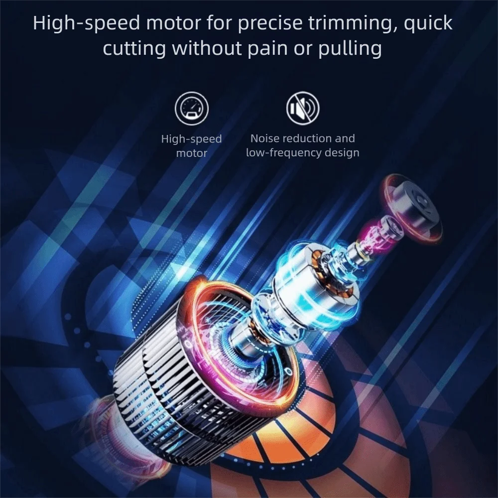 ماكينة تشذيب شعر الأنف الكهربائية القابلة لإعادة الشحن عبر USB، ماكينة تشذيب غير مؤلمة مقاومة للماء، مزيل شعر الأنف، شاشة رقمية آمنة