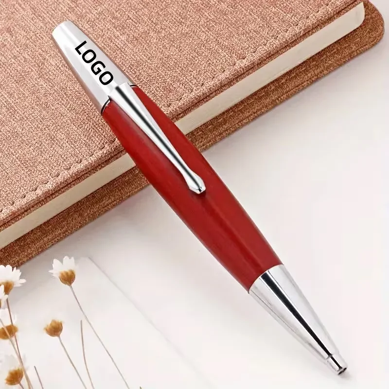 1Pc/5Pcs/10Pcs/15Pcs Personalized Custom Redwood Short Ballpoint Pen with Laser Engraved Name and Date, Redwood Ballpoint Pen, Maple Wood Pen, Wooden Pen, Solid Wood Pen, Rotating Wooden Pen, Wooden Pen Body, Short and