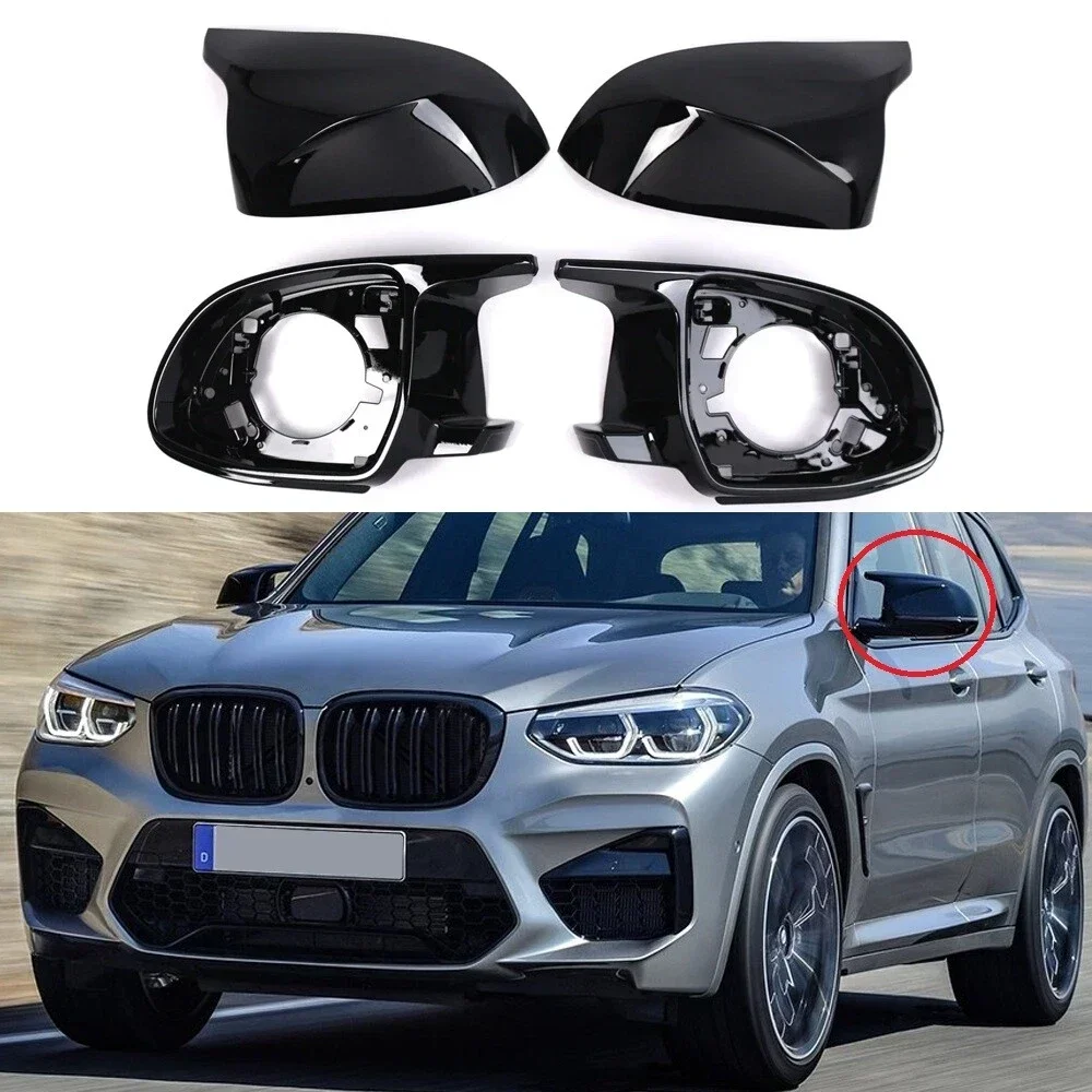 

Подходит для BMW X3 G01 X4 G02 X5 G05 X6 G06 X7 G07 F97 F98 4 шт. Комплект накладок на зеркало на дверное крыло 51168097351 51168071003 51168097352