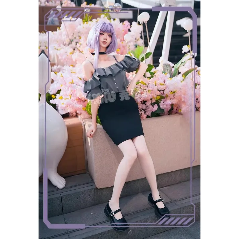 Anime Amoris Cosplay Costume Nyamu Yūtenji Kirei-kei Dress Top Skirt Necklace Wig Suit for Women Carnival Party Daily Clothes