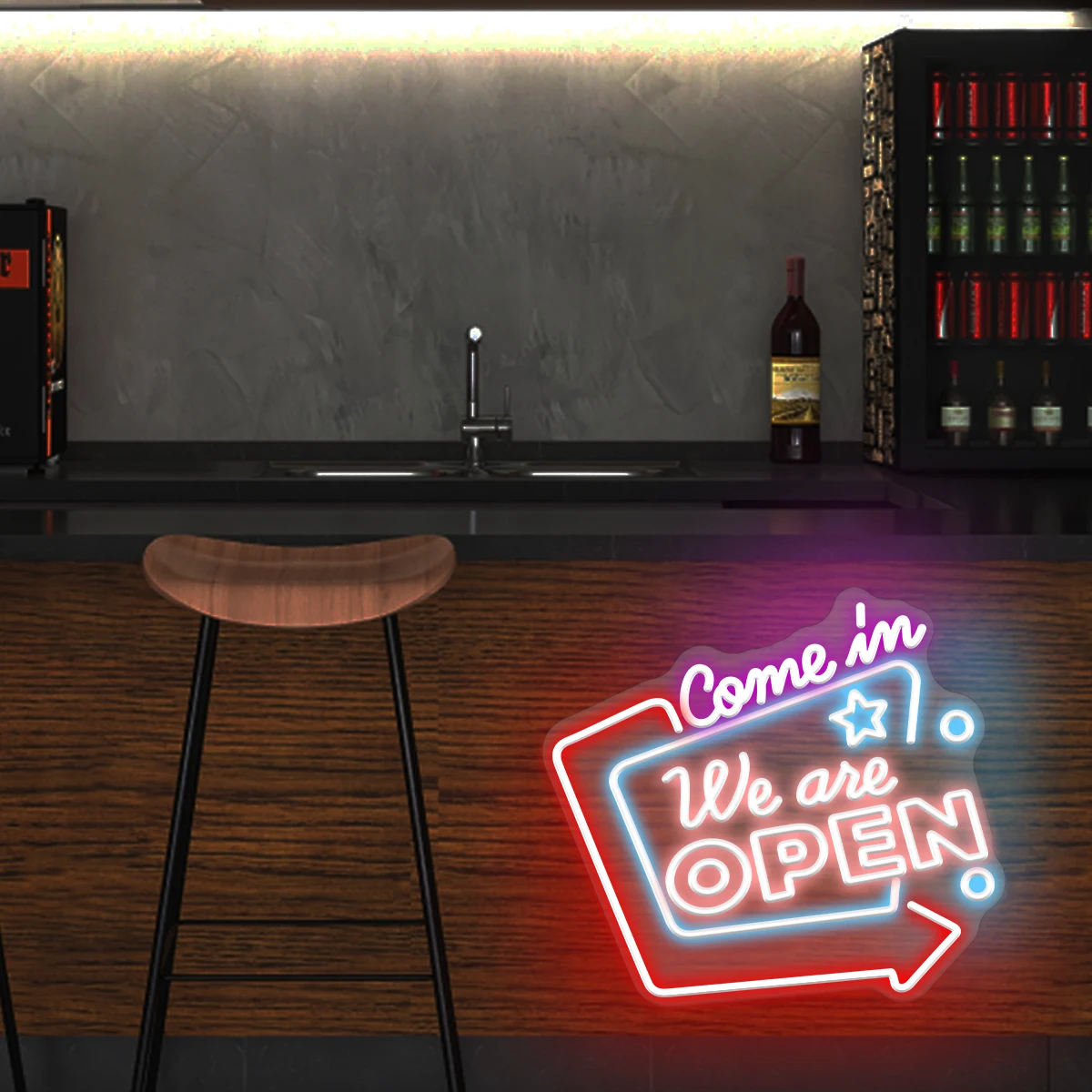 Comeim weane open neon signs apply to shops, bars, restaurants and other signs to make your store more attractive