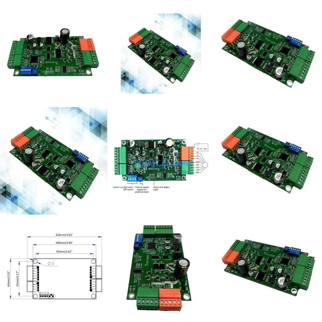 

E65E Wide Ranges Brushless Motor Driver Board Controller Powerful Protective