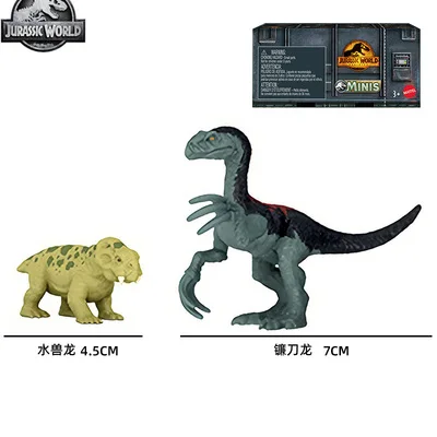 Original Mattel Jurassic World Dinosaur Action Figure Dominion Minis Anime Figure Giganotosaurus Thermidor Boy Toys for Children