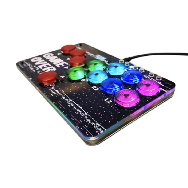 Pi PICO modified HITBOX arcade game joystick MX G1 ultra-thin console fighting game Street Fighter King of Fighters