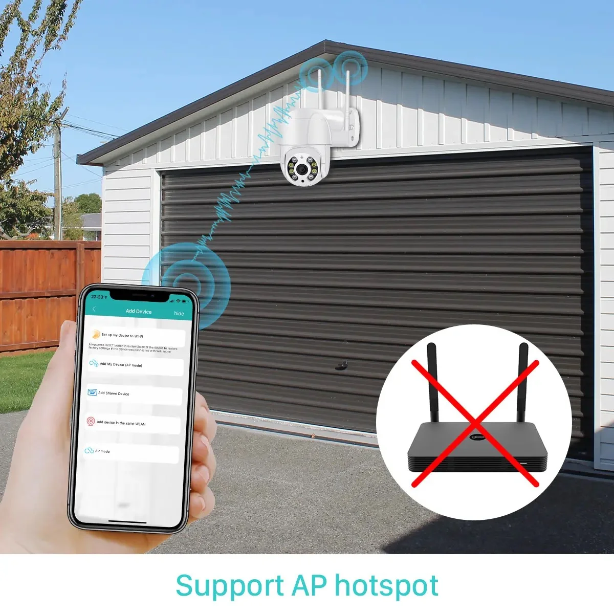 كاميرا سيجوريدا Hd 3 Ip Wifi 360 Externa Prova Dágua Yoose