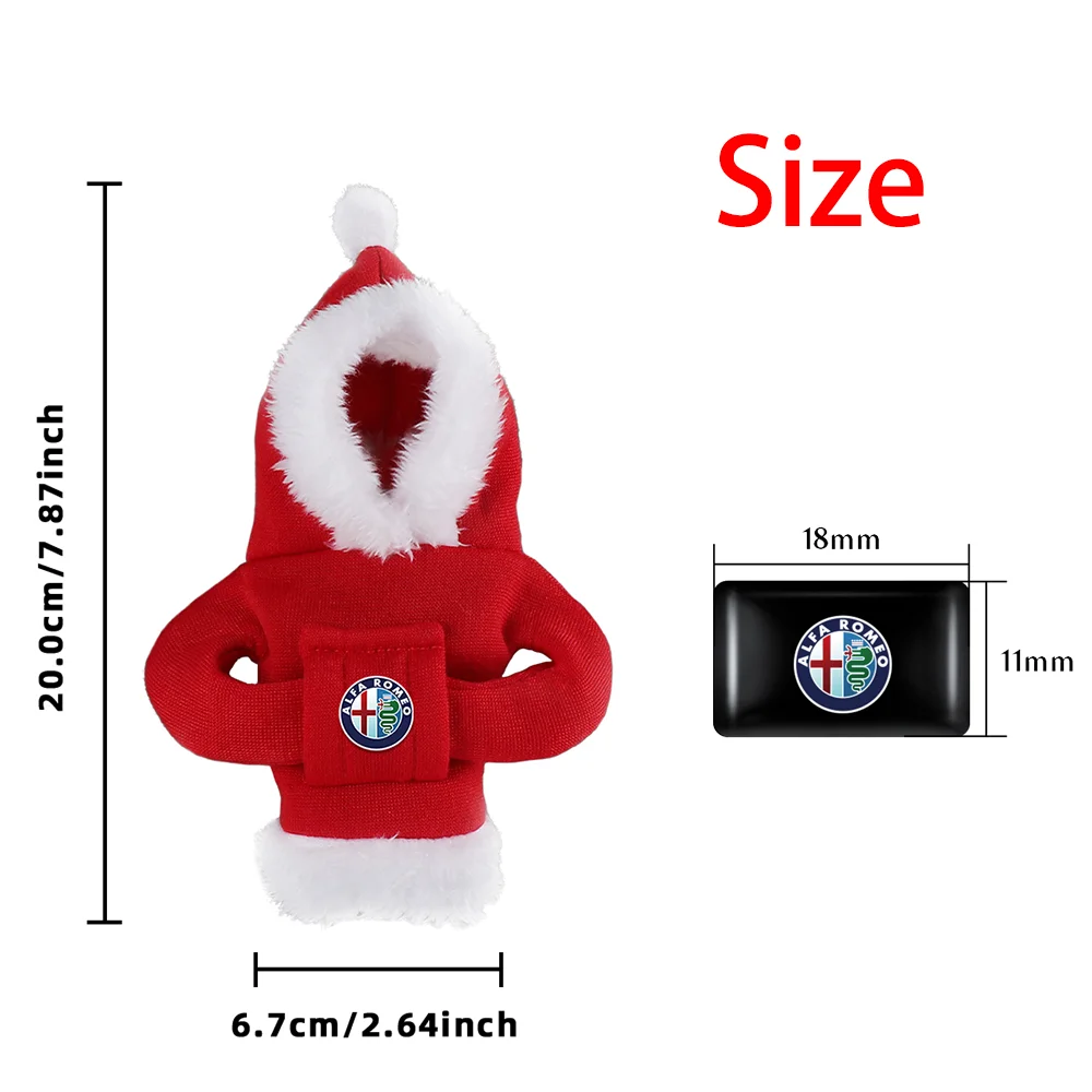 

2025 New Hoodie Handle Car gear lever hoodie Shift Lever Cover Styling stickers For Alfa Romeo 159 147 Sportiva Accessories