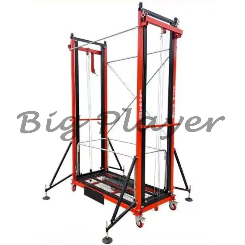 

Электрические подъемные леса с дистанционным управлением, гидравлический мобильный подъемник, складная маленькая платформа для украшения дома и улицы