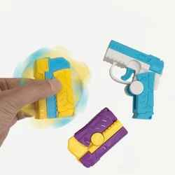 Nuovo arrivo Fidget Spinner Gun che trasforma rimbalzo automatico Mini Gun Toy Office Fidget Toys Giocattoli creativi per alleviare lo stress per adulti