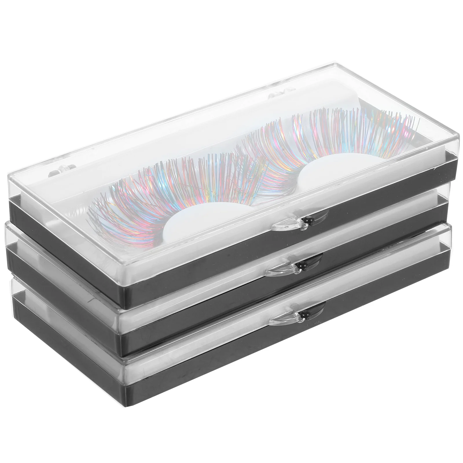 

Colorful Fake Eyelashes Curly Fiber Extensions For Halloween Party Carnival Performance Makeup Decorations Lightweight