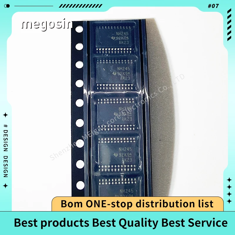 10pcs/lot SN74LVC8T245PWR  SN74LVC8T245 screen printing NH245 TSSOP24  Dual power supply bus transceiver chip