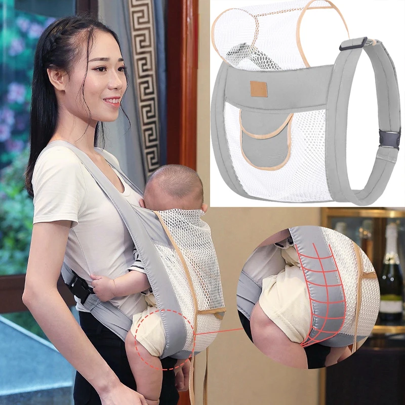 

Multifunction Baby Carrier Before and After Backpack Sling Carrier Hip Seat for Infant 3-36 Months Shopping Travelling Accessori