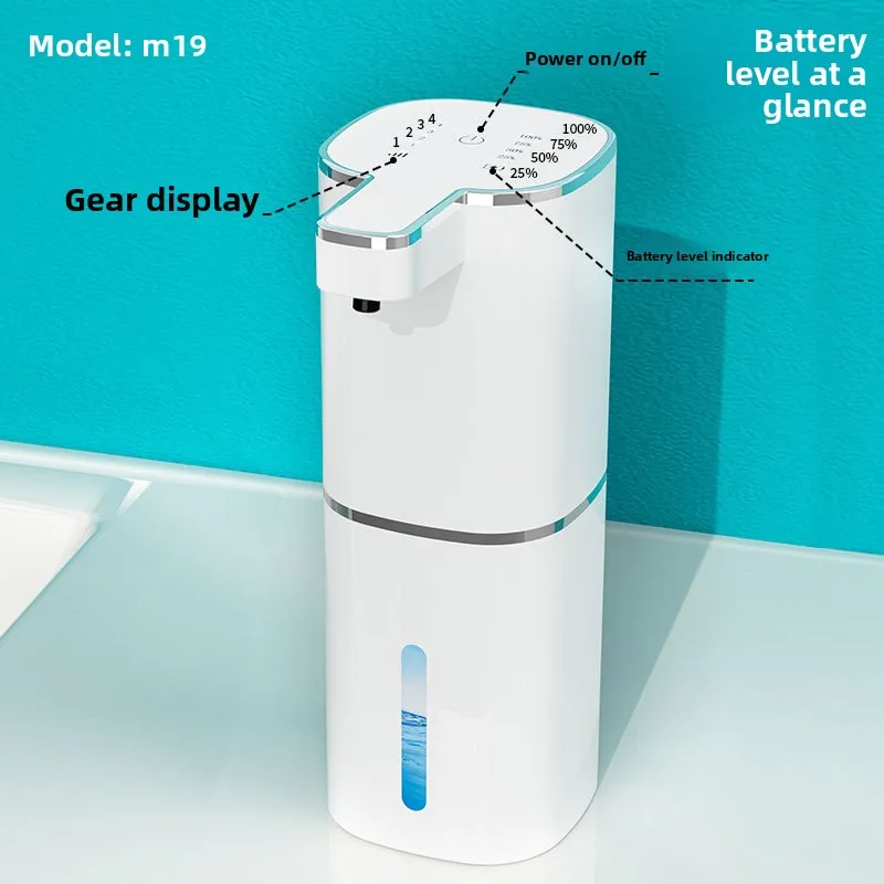 موزع صابون أوتوماتيكي جديد مطور لعام 2025، صابون رغوي بدون لمس مثبت على الحائط، آلة سائل لغسل الأطباق في المطبخ #2