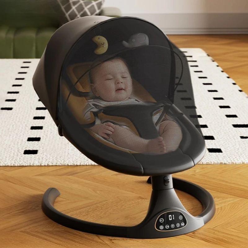 

Детские качели для младенцев, детские качели с 5-мя скоростями, музыкой Bluetooth, электрическое кресло-качалка для ребенка, для использования в помещении и на открытом воздухе