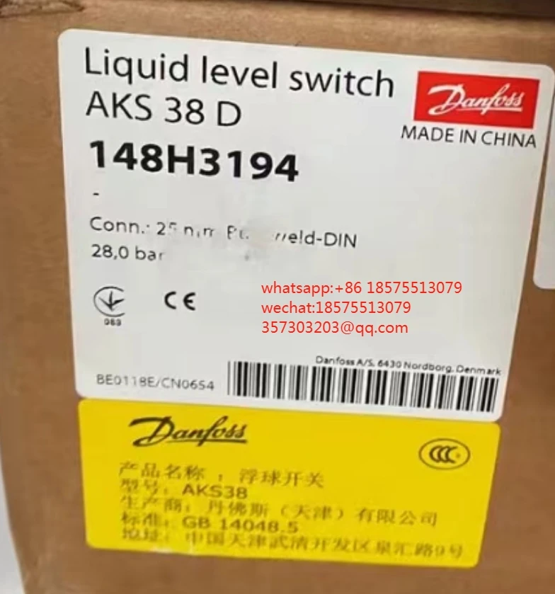 For Danfoss Aks38D 148H3194 LIQUID Level Switch 1 Piece