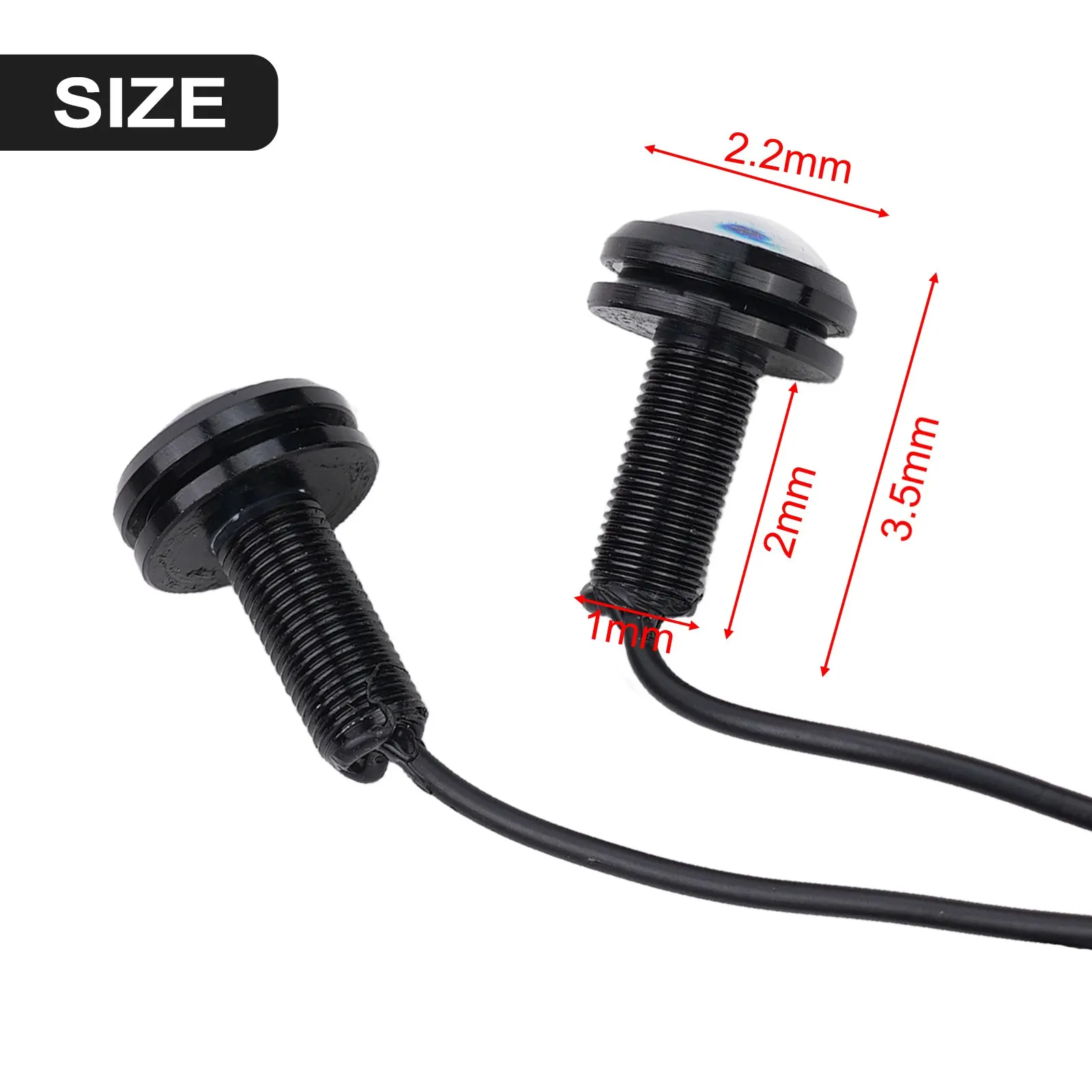 2Pcs 12V 15W LED Reversing Lamp Set for Automotive Backup Lighting For DRL Function and Parking Assistance Applications