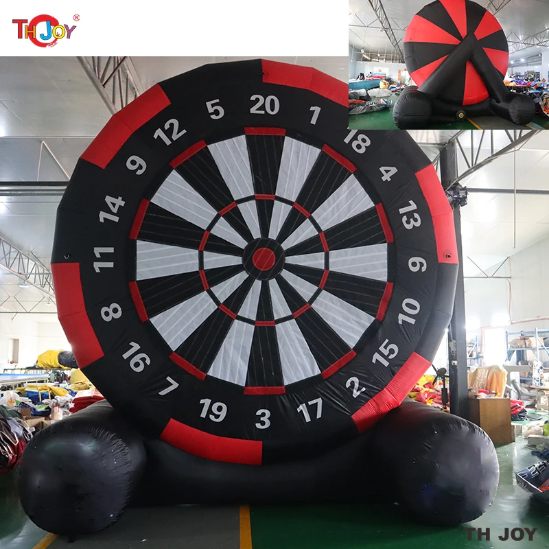 Outdoor PVC Foot Dart Inflatable Football Dart Board With Sticky Soccer Balls Giant Foot Kicking Ball Sports Target Games