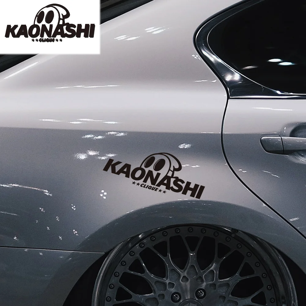 KAONASHI JDM Car Electric Motorcycle Sticker Front Guard Sticker Rear Window Windshield Sticker Reflective Car Stick