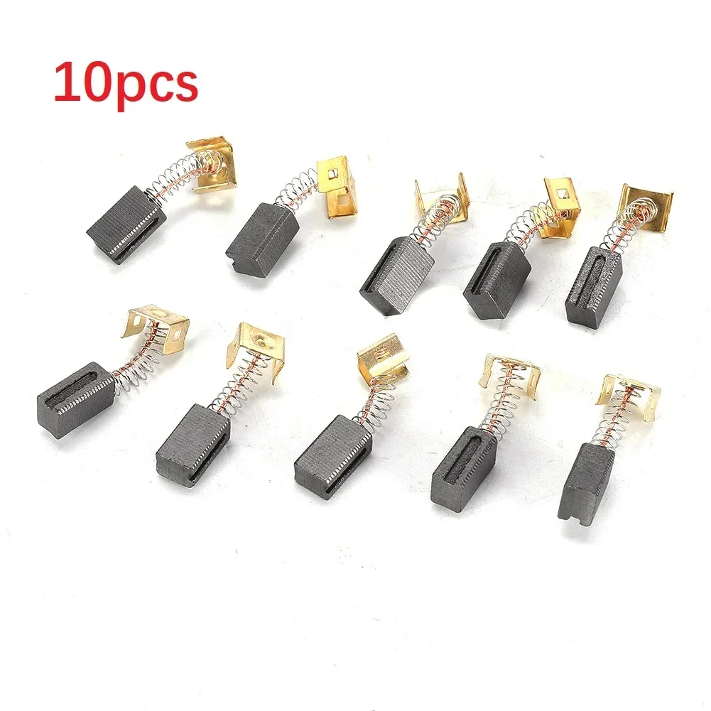 

10pcs Carbon Brushes 6.4x7.9x12.5mm Graphite Brushes For CD105 CD110 CD115 KG900 Angle Grinder Polishing Power Tools Accessories