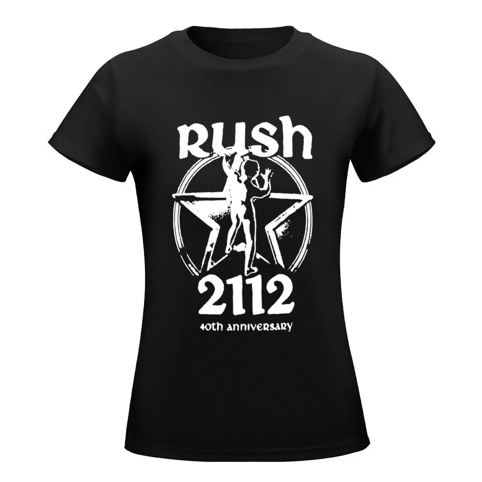 2112 40th anniversary man stars rush T-Shirt animal prinfor funnys Short sleeve tee cute clothes woman t shirt