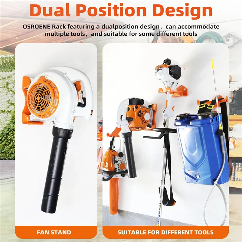 ABRB-Handheld Leaf Blower Hanger, 1Pack Blower Rack For Garage Wall, Leaf Blower Holder For Stihl BG-50, BG-56, BG-66, SH-56