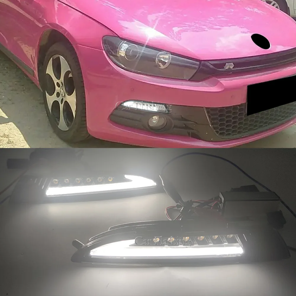 For Volkswagen Shangku 09-14 daytime running lights, LED daytime running lights, flowing turn signals, front bumper lights