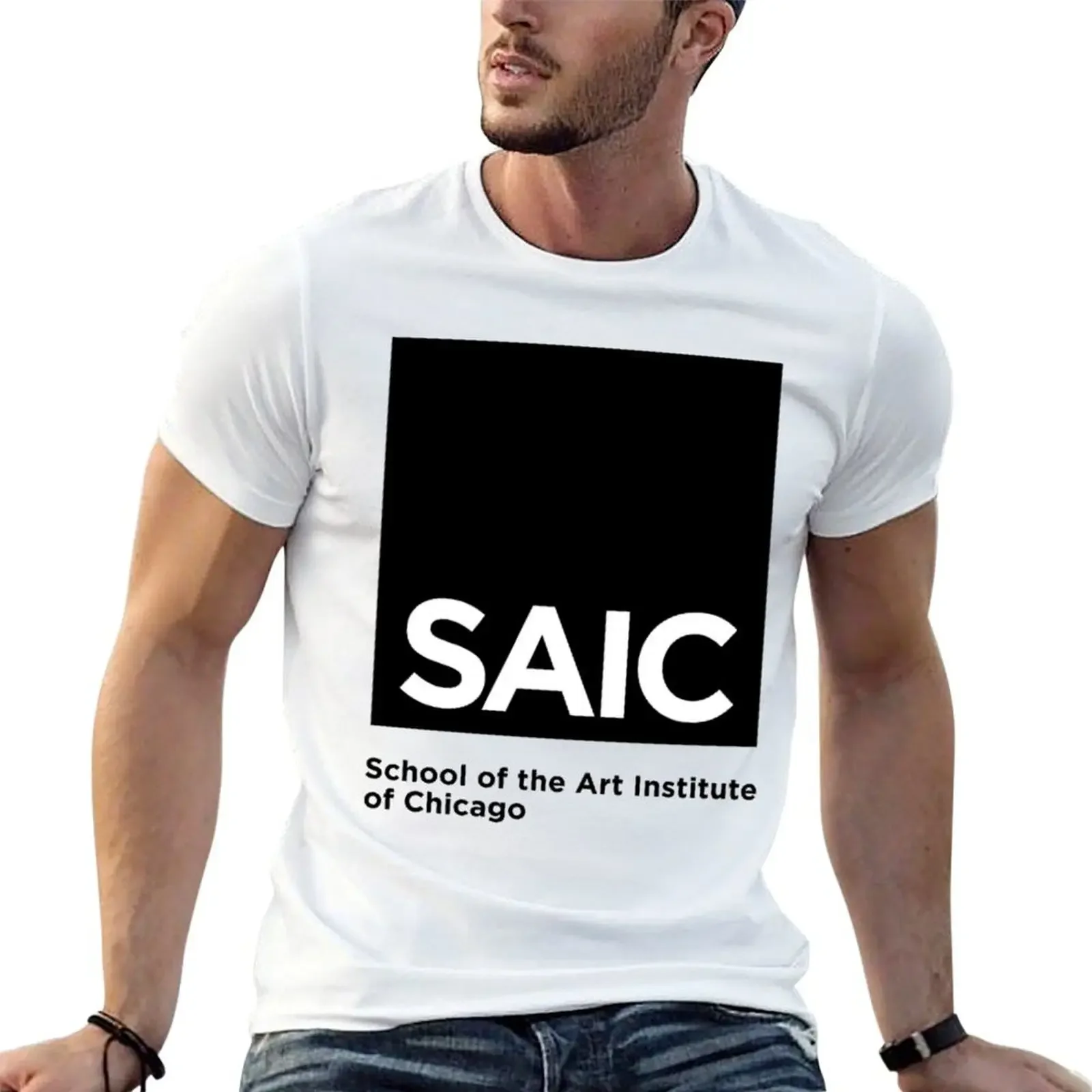 School of the Art Institute of Chicago (SAIC) T-Shirt sports fans essential t shirt summer clothes mens graphic t-shirts anime