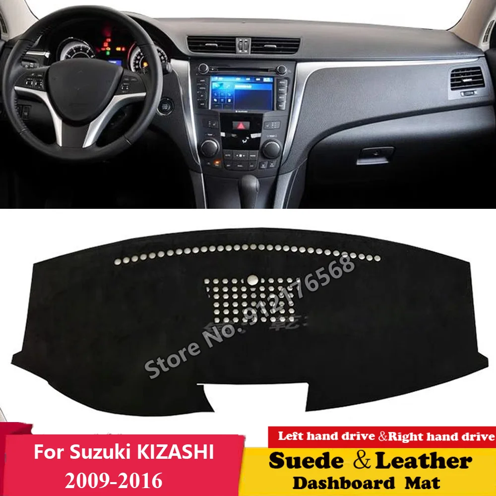 

For Suzuki KIZASHI 2009 2010 2011 2012 -2016 Suede Leather Dashmat Dashboard Cover Pad Dash Mat Carpet Car-Styling Accessories