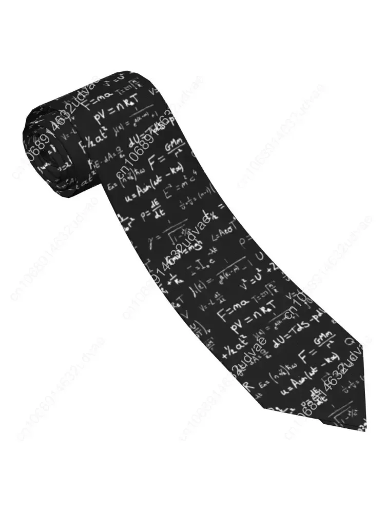 

Physics Equation Science Necktie Unisex Polyester 8 cm Math Nerd Neck Tie for Men Fashion Classic Suits Accessories Gravatas