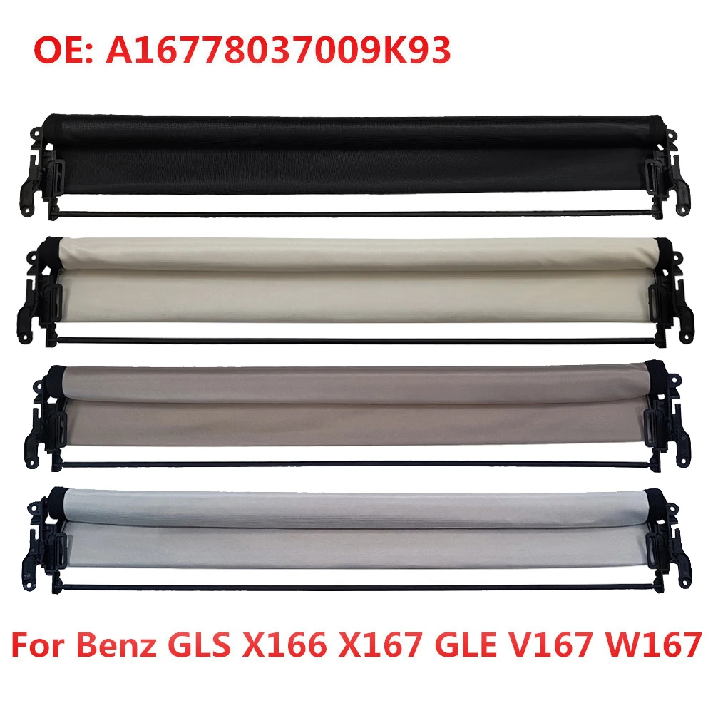 Car Panorama Sunroof Sunshade Curtain Cover Assembly For Mercedes-Benz Maybach GLS X166 X167 GLS450 600 GLE V167 W167 SUV 2015-