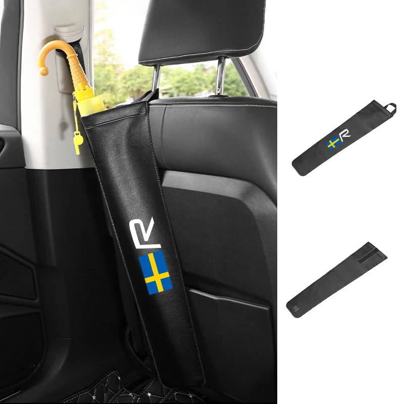 

Car Waterproof Umbrella Storage Bag PU Leather Cover Sunshade Organizer Holder For Volvo XC40 XC60 XC70 XC90 V40 V60 V90 S60 S80