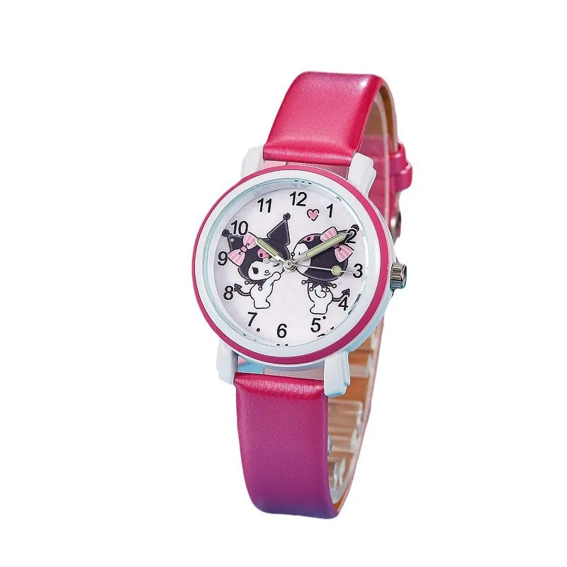 ساعة سانريو كارتون للأطفال كورومي سينامورول كوارتز لطيفة كاجوال مقاومة للماء هدية عيد ميلاد للنساء والفتيات والأطفال #5