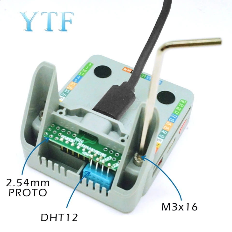 M5Stack nuevo soporte de carga mojado Sensor de temperatura construido DHT12