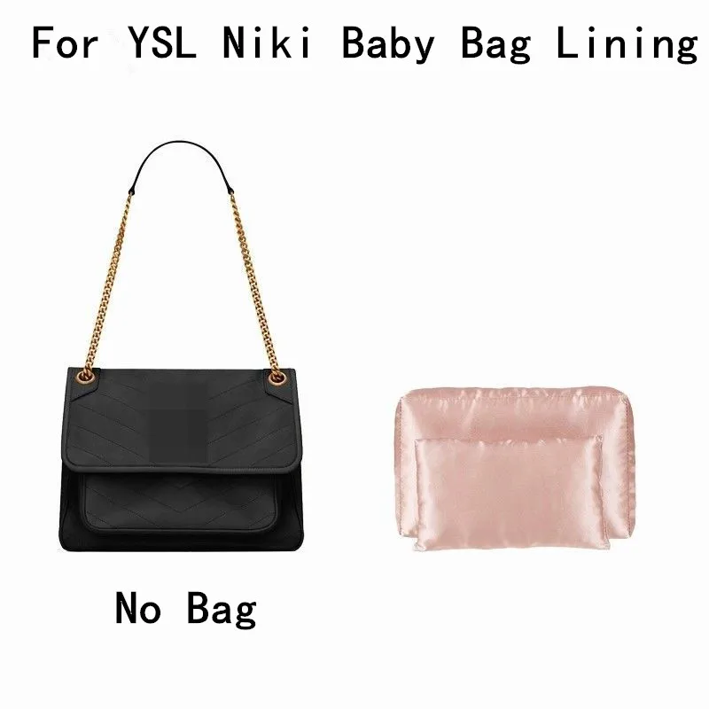

Pure Handmade Silks Fabric Bag Support Lining For YSL Niki 28 32 Handbag Anti Deformation Collapse Bag Organizer