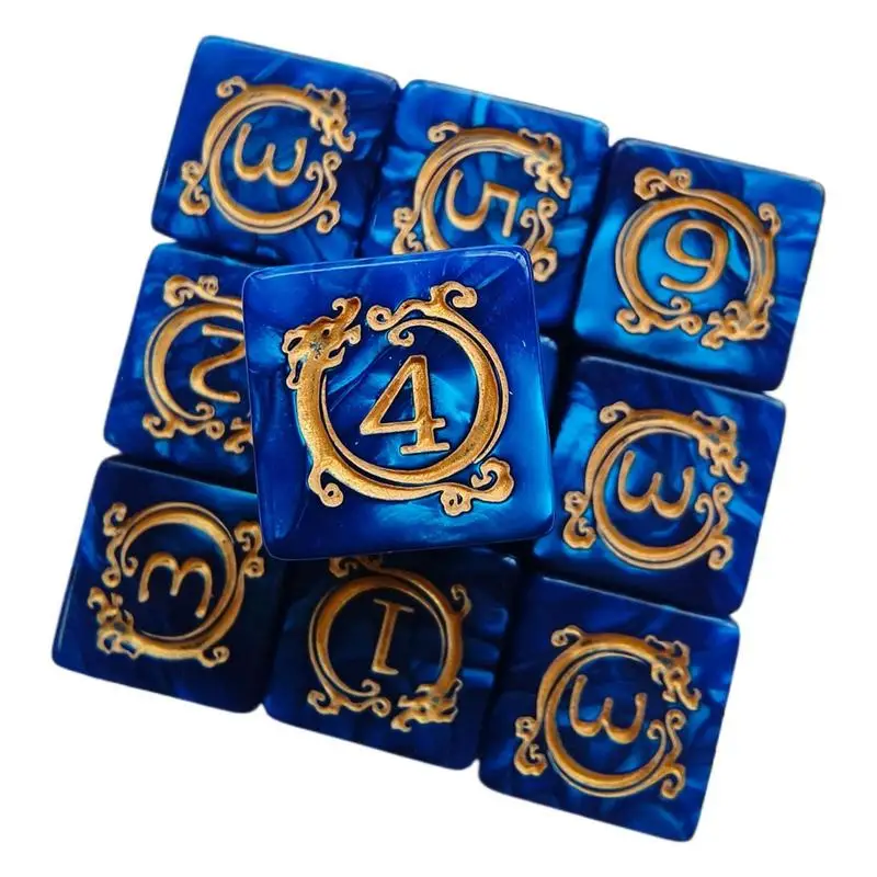 

Многогранные игральные кости Настольные игры Многогранные игральные кости 10x Креативные игрушки с рисунком дракона Ролевые игры для декора стола Автомобиль Дети Взрослые Мужчины