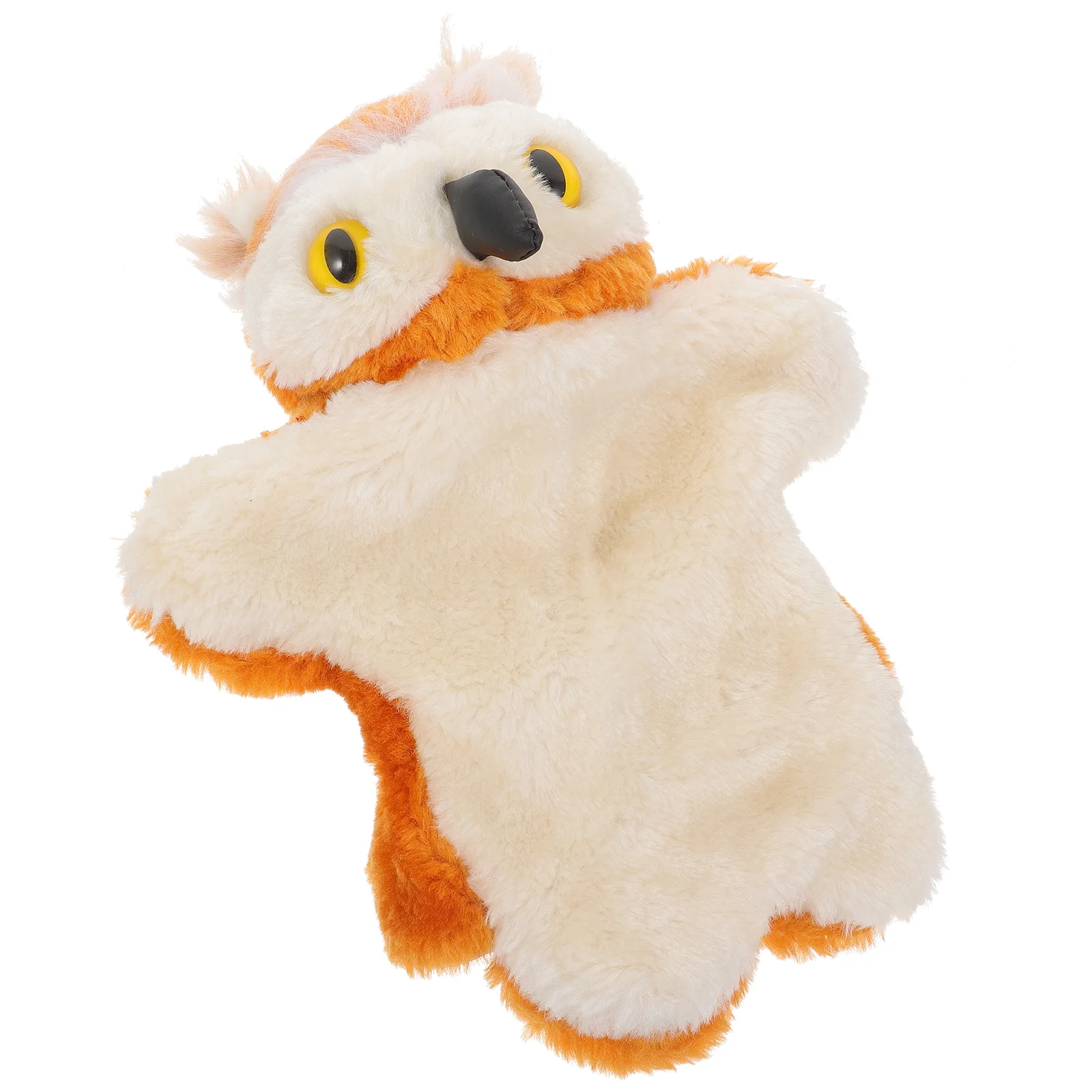 Marionnette à main hibou, animaux en peluche pour enfants, jouet pour raconter des histoires, jouets créatifs, dessin animé émulé, coton, éducation précoce Parent-enfant